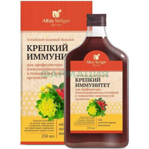 Алтайский бальзам медовый крепкий иммунитет 250мл.