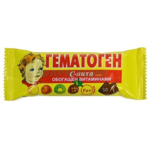 Гематоген плитка 50г с-вита плюс