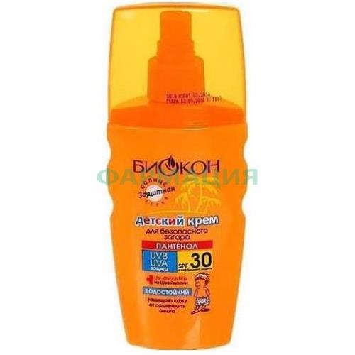 Биокон солнце спрей для тела 160мл д/безопасного загара spf30