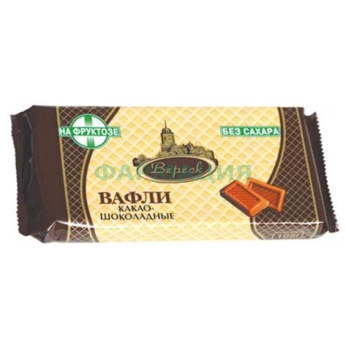 Вереск вафли 105г какао-шоколад на фруктозе