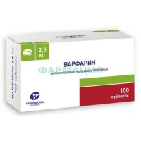 Варфарин канон таблетки 2.5мг №100