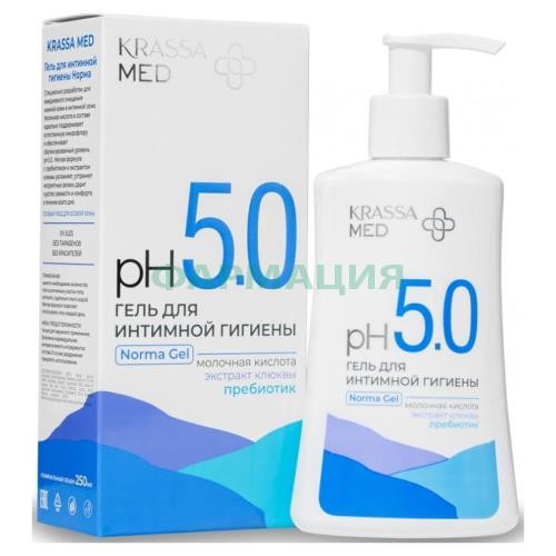 Красса мед гель для интимной гигиены 250мл норма ph 5.0