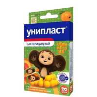 Унипласт лейкопластырь бактерицидный №20 детск чебурашка