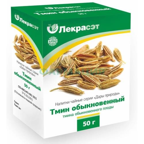 Дары природы тмин обыкновен. плоды 50г. чайн. напиток /лекра-сэт/ Дары природы тмин обыкновен. плоды 50г. чайн. напиток /лекра-сэт/