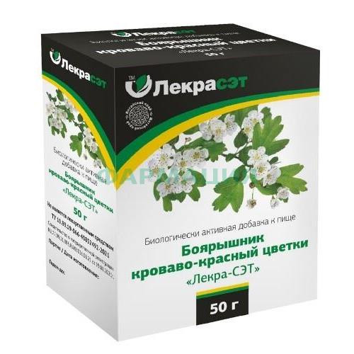Боярышник кроваво-красный цветки измельченные 50г