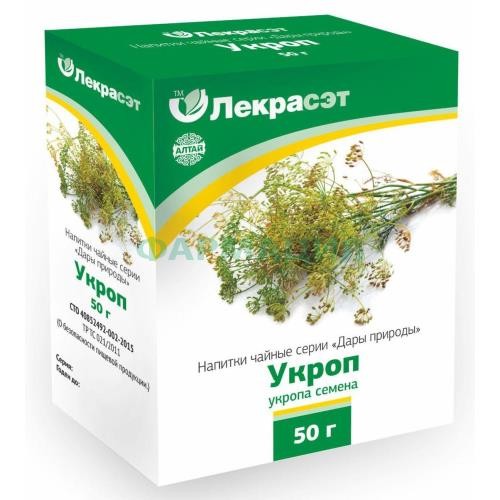 Дары природы укроп плоды 50г. чайн. напиток /лекра-сэт/