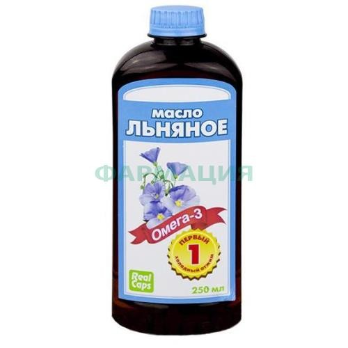 Реалкапс льняное масло 250мл холодный отжим Реалкапс льняное масло 250мл холодный отжим