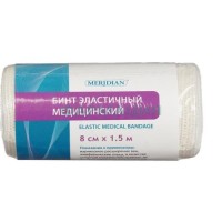 Меридиан бинт медицинский эластичный 8смх1,5м застежка