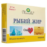 Мирролла рыбий жир капсулы 370мг №100 омега-3 пищевой