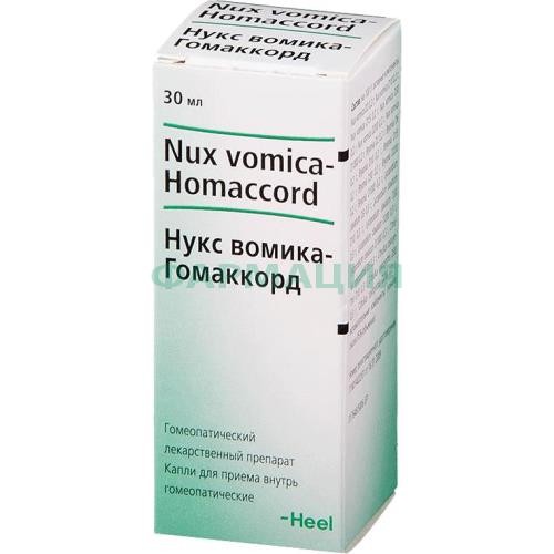 Нукс вомика-гоммакорд капли для приема внутрь гомеопатические 30мл