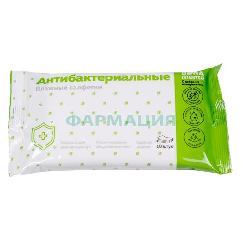 Бона менте салфетки влажные антибактериальные №10 Бона менте салфетки влажные антибактериальные №10