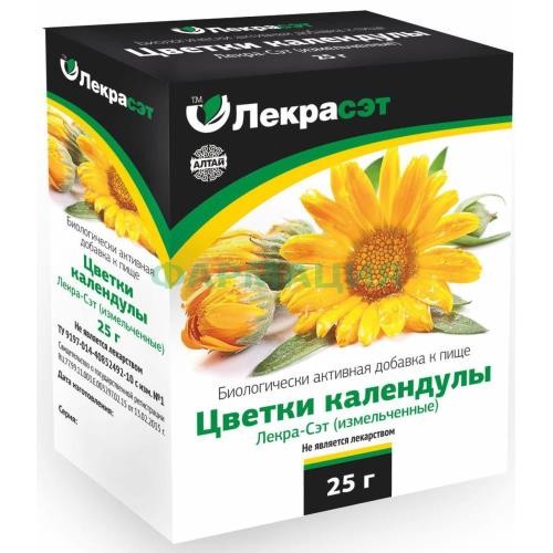 Календула цветки 25г. чайн. напиток бад  /лекра-сэт/