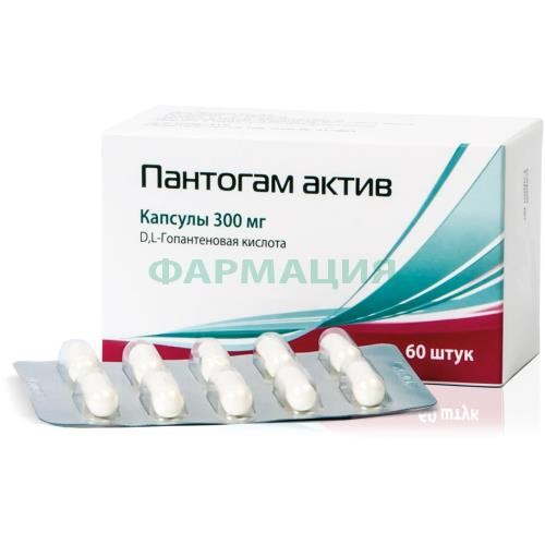 Пантогам актив капсулы 300мг №60