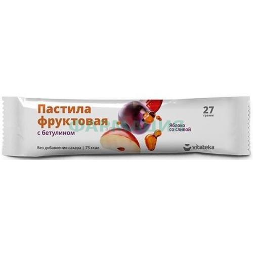 Витатека пастила 27г яблоко + слива с бетулином Витатека пастила 27г яблоко + слива с бетулином