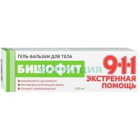 911 экстренная помощь гель-бальзам для тела 100мл бишофит