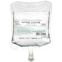 Натрия хлорид раствор для инфузий 0,9% 250мл контейнер