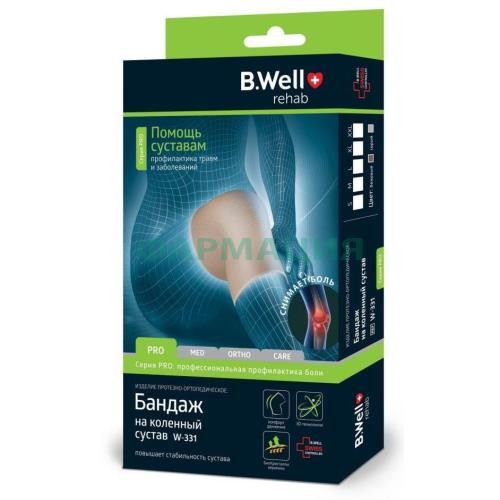Би велл про бандаж для коленного сустава р xl /арт w-331/ беж