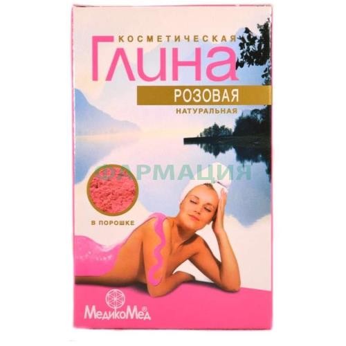 Медикомед глина 100г космет. розовая