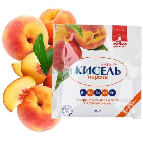 Джели плюс кисель 25г персик